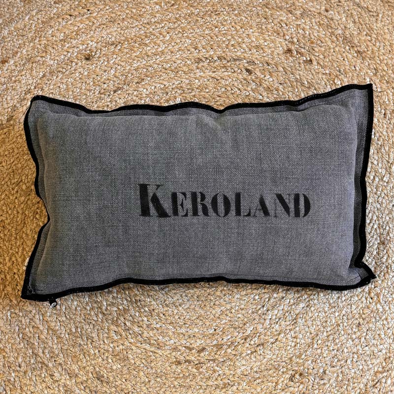 Coussin Keroland île d'Arz en lin de Normandie